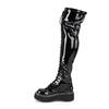 DemoniaCult - EMILY375 Overknee boots - Black Product image